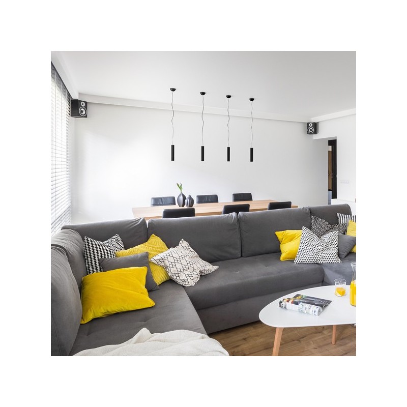 RENDL RIGA 28 závesná čierna  230V LED 6W 38°  3000K R12459