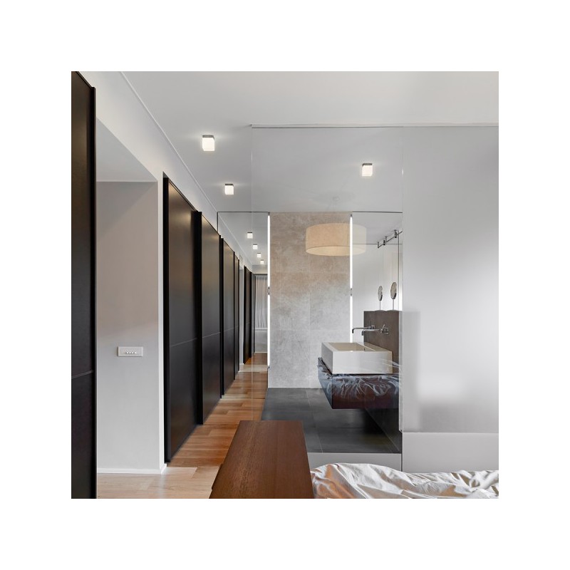 RENDL ESICA SQ stropná  chróm 230V LED 6W IP44  3000K R12198