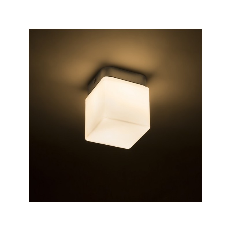 RENDL ESICA SQ stropná  chróm 230V LED 6W IP44  3000K R12198