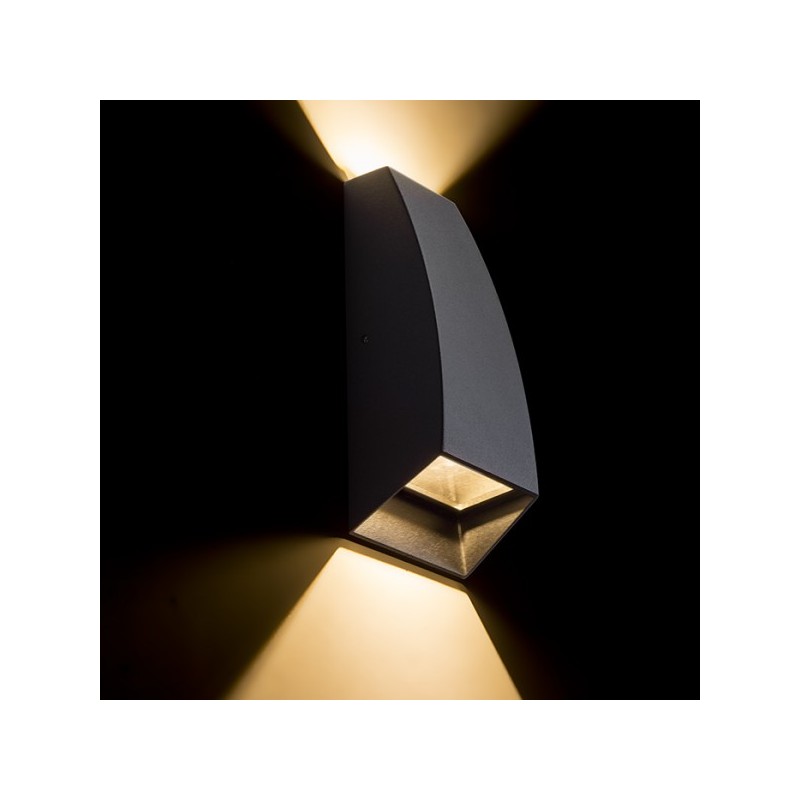 RENDL PIA nástenná antracitová  230V LED 2x3W IP54  3000K R12010