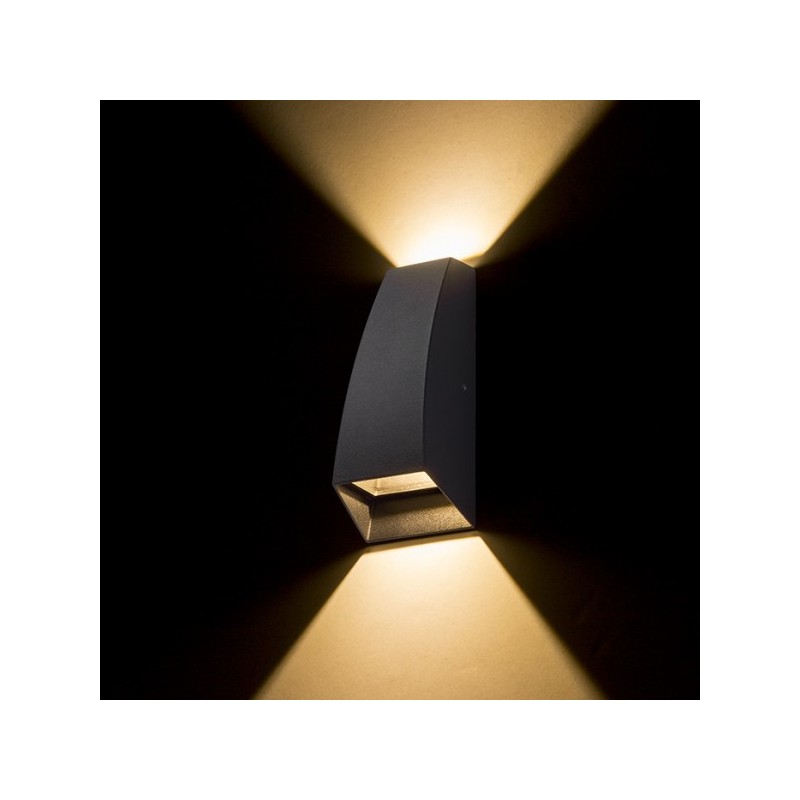 RENDL PIA nástenná antracitová  230V LED 2x3W IP54  3000K R12010