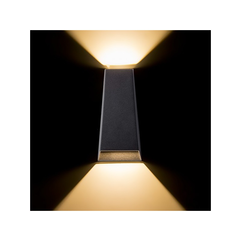 RENDL PIA nástenná antracitová  230V LED 2x3W IP54  3000K R12010