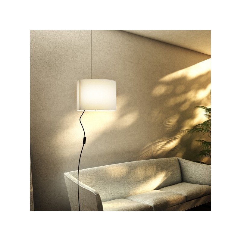 RENDL BROADWAY závesná posuvná biela chróm 230V E27 42W R11989