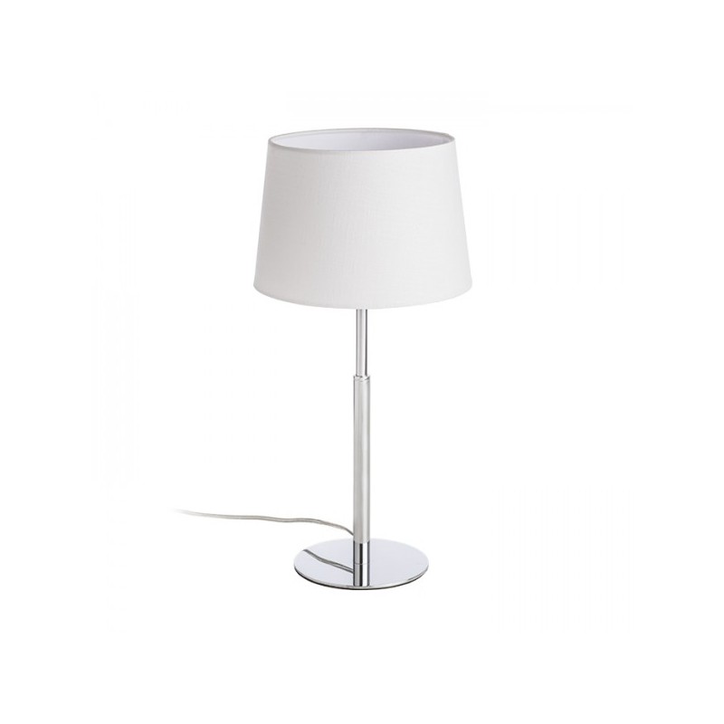 RENDL BROADWAY stolná biela chróm 230V E27 42W R11986