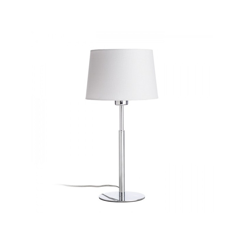 RENDL BROADWAY stolná biela chróm 230V E27 42W R11986