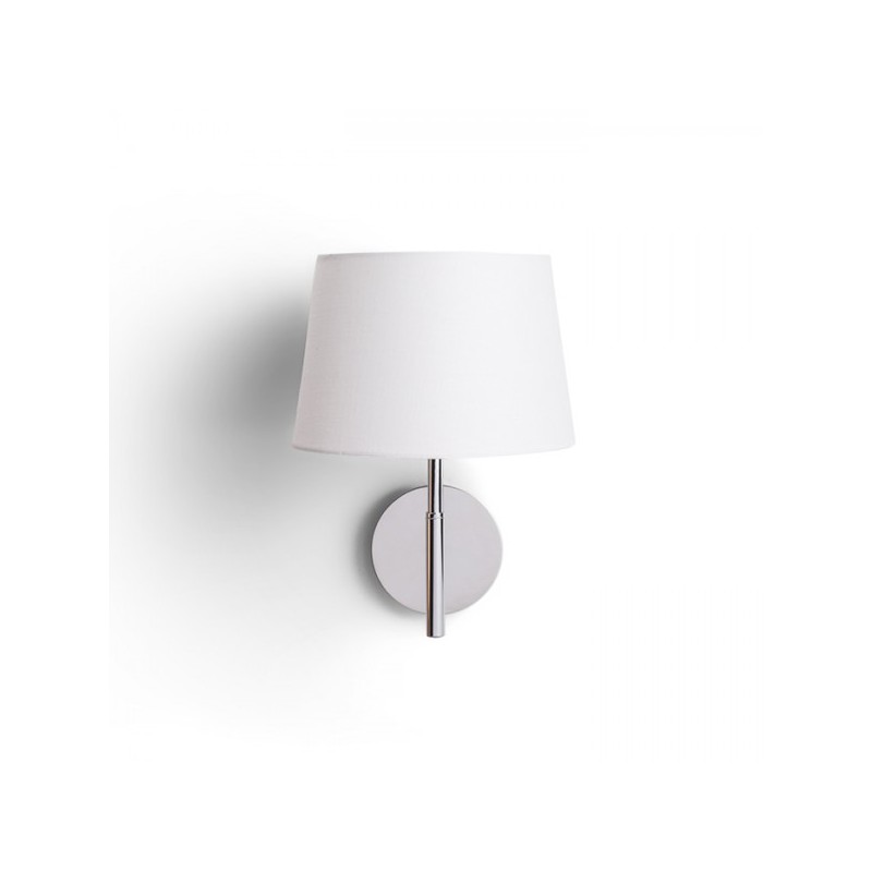 RENDL BROADWAY nástenná biela chróm 230V LED E27 15W R11985