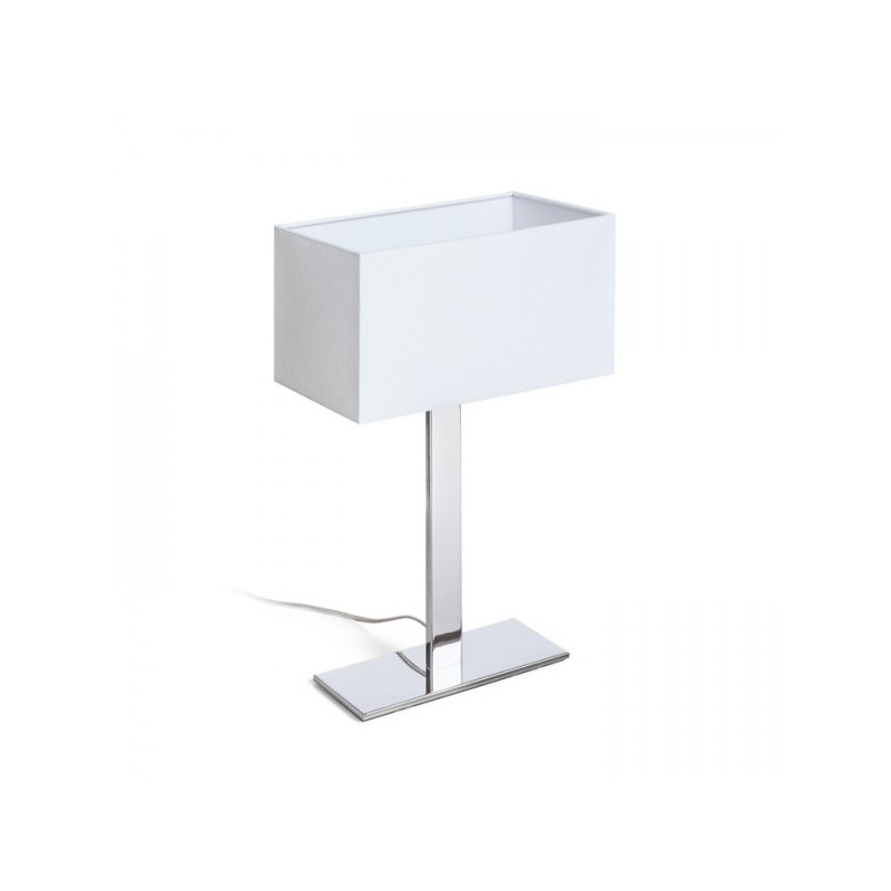 RENDL PLAZA M stolná biela chróm 230V E27 42W R11983