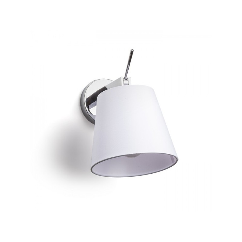 RENDL JERSEY nástenná biela chróm 230V E27 42W R11976