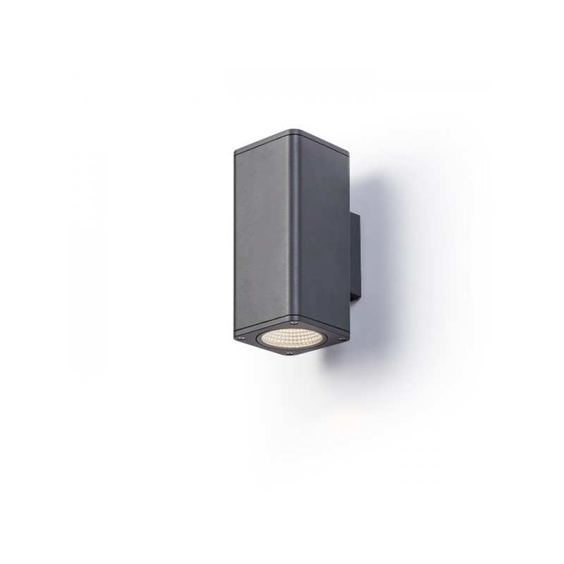 RENDL MIZZI SQ II nástenná antracitová  230V LED 2x12W 46° IP54  3000K R11965