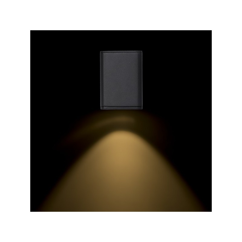 RENDL MIZZI SQ I nástenná antracitová  230V LED 12W 44° IP54  3000K R11964