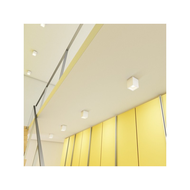 RENDL JACK SQ stropná  sadrová 230V LED GU10 15W R11957