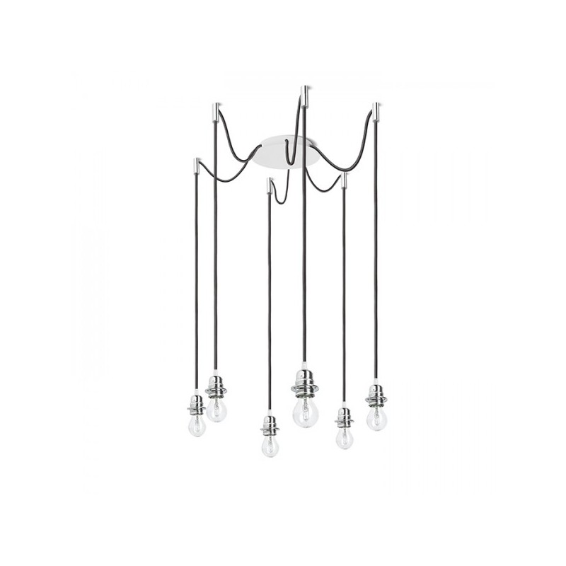 RENDL KOMBIX 6 závesná sada BZ+ČK+CHO   230V E27 6x28W R11780