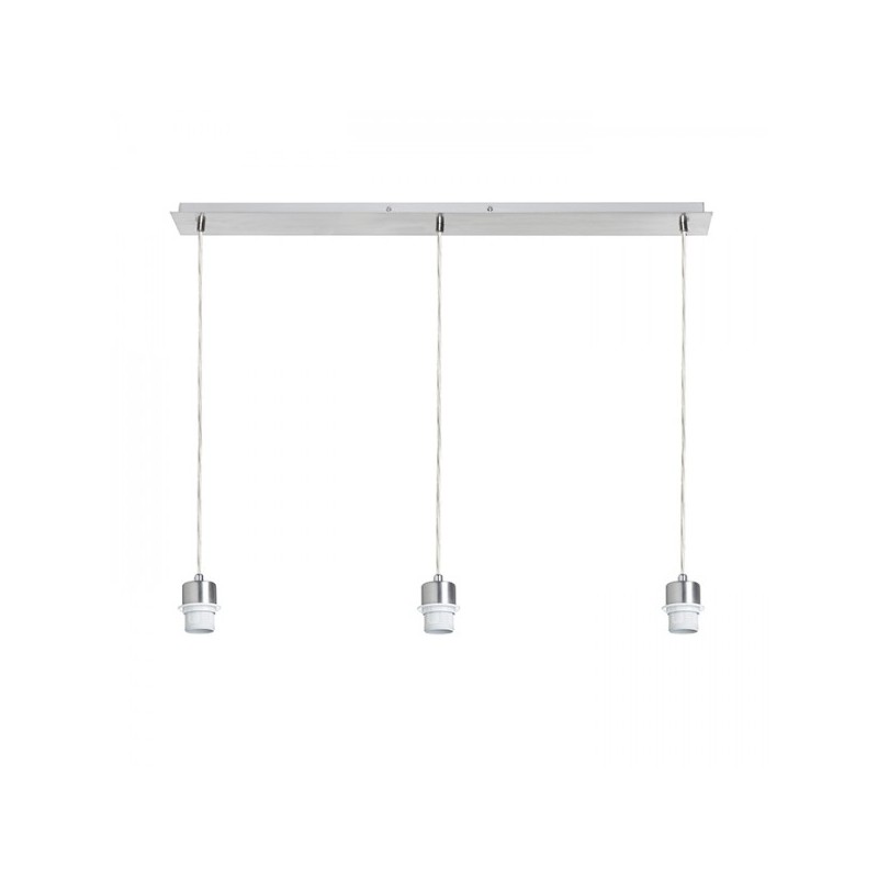 RENDL MORE 80 stropná závesná základňa  chróm 230V E27 3x42W R11777