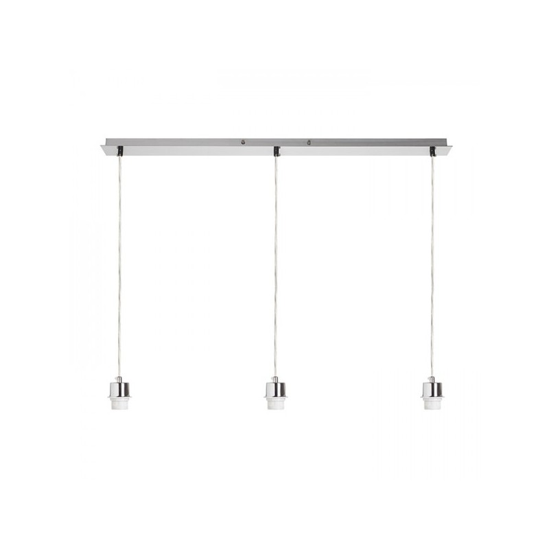RENDL MORE 80 stropná závesná základňa  matný nikel 230V E27 3x42W R11776