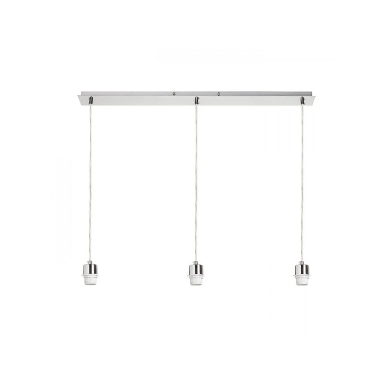 RENDL MORE 80 stropná závesná základňa  matný nikel 230V E27 3x42W R11776