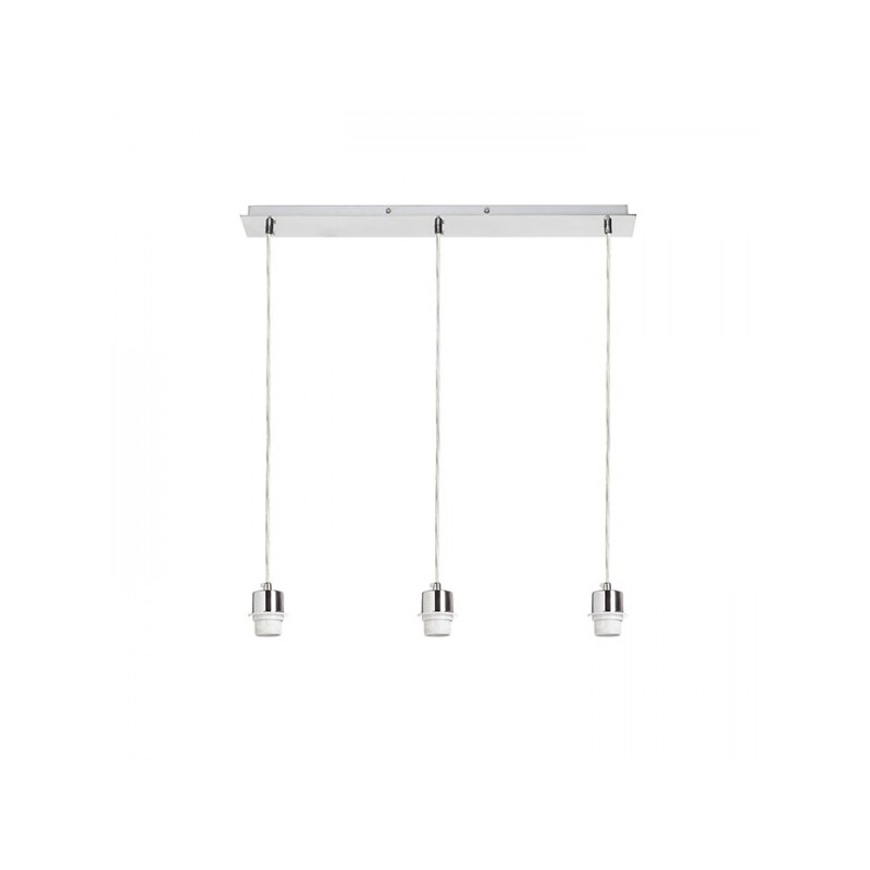 RENDL MORE 60 stropná závesná základňa  chróm 230V E27 3x42W R11775