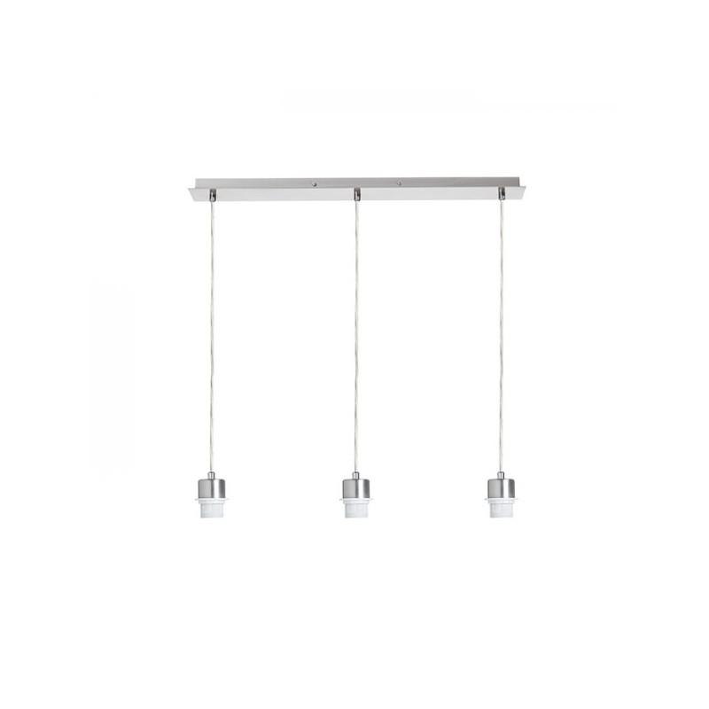 RENDL MORE 60 stropná závesná základňa  matný nikel 230V E27 3x42W R11774