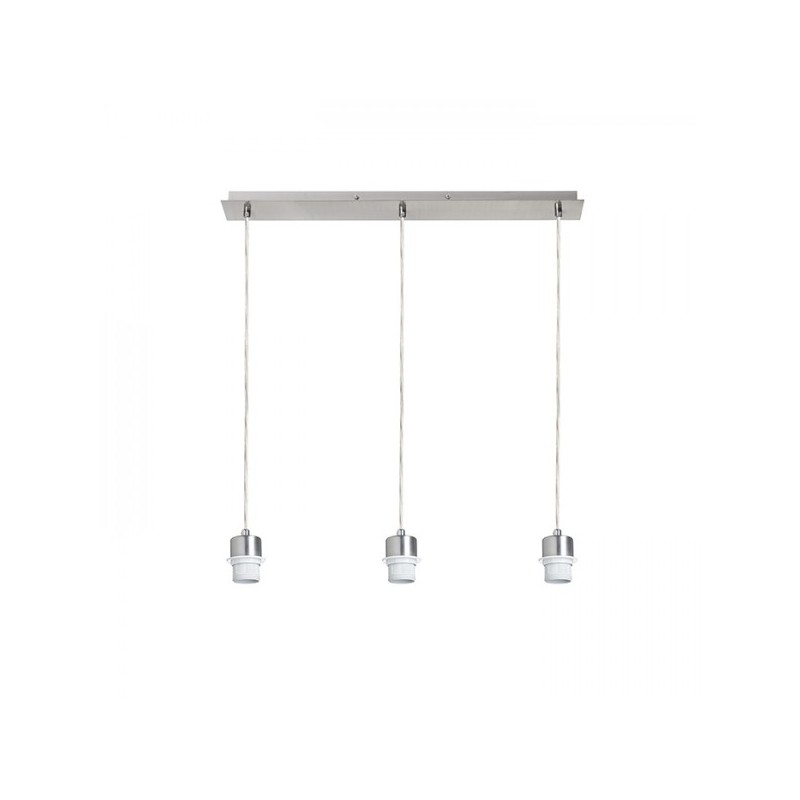 RENDL MORE 60 stropná závesná základňa  matný nikel 230V E27 3x42W R11774