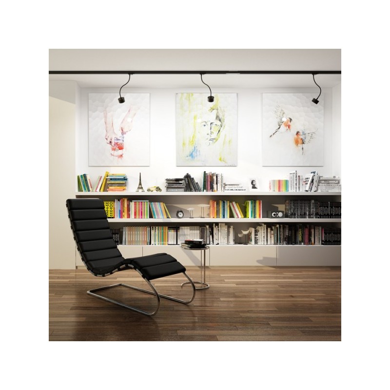 RENDL PIXIE na husom krku pre trojokruh. lištu čierna  230V LED GX53 7W R11769