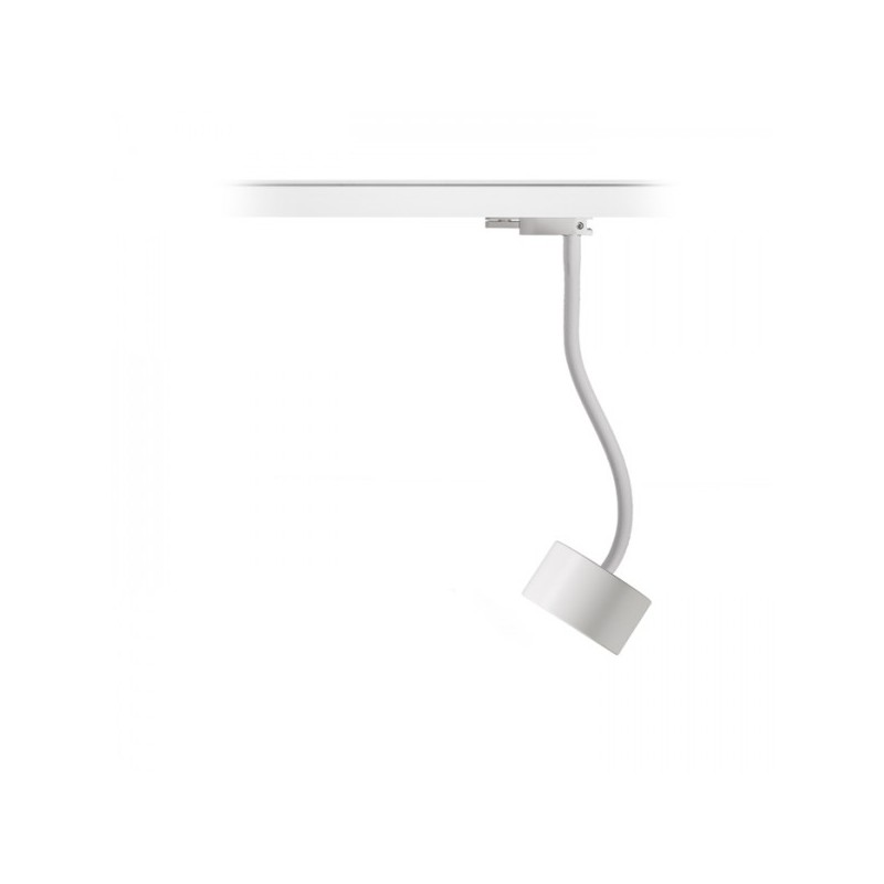 RENDL PIXIE na husom krku pre trojokruh. lištu biela  230V LED GX53 7W R11768
