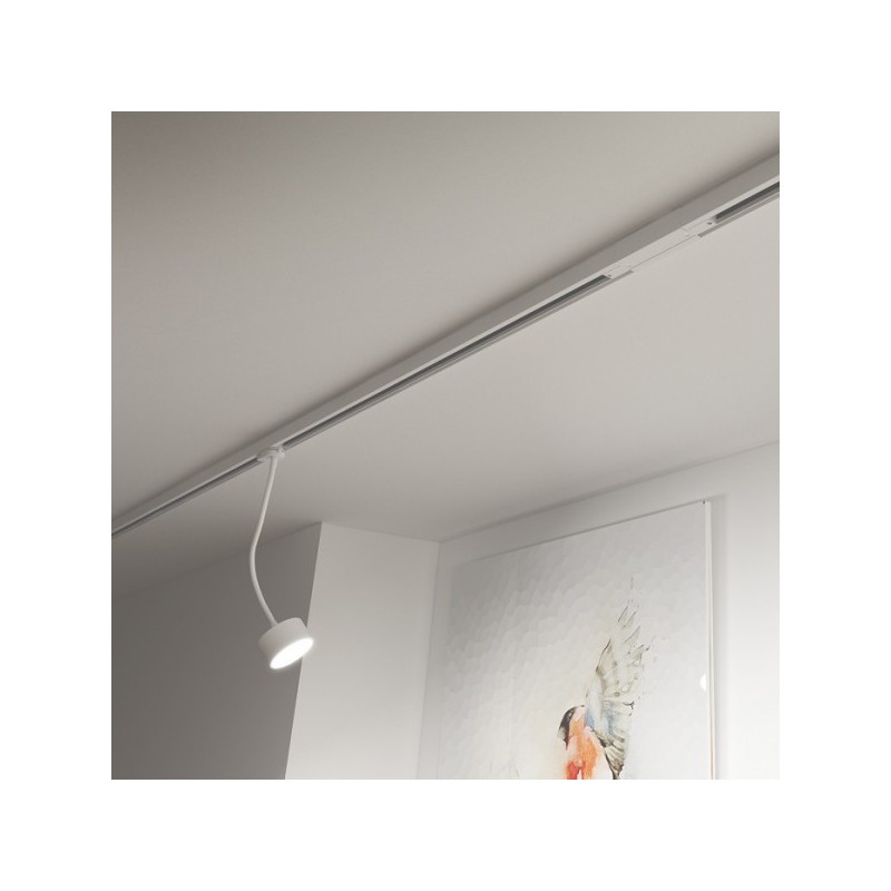 RENDL PIXIE na husom krku pre trojokruh. lištu biela  230V LED GX53 7W R11768
