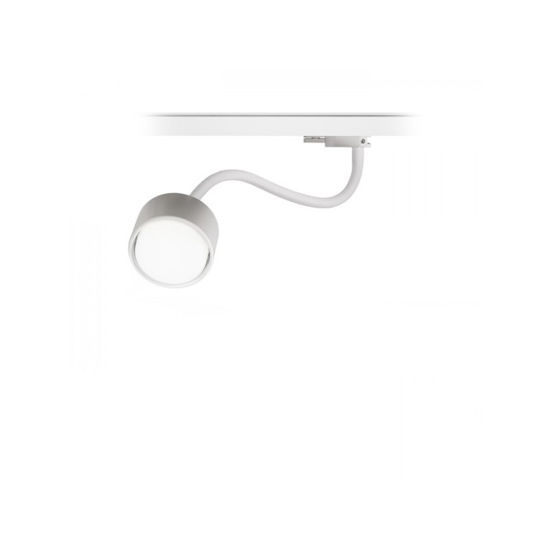 RENDL PIXIE na husom krku pre trojokruh. lištu biela  230V LED GX53 7W R11768