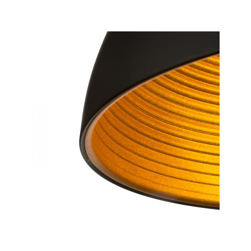 RENDL CARISSIMA 40 závesná matná čierna/zlatá  230V E27 42W R11766