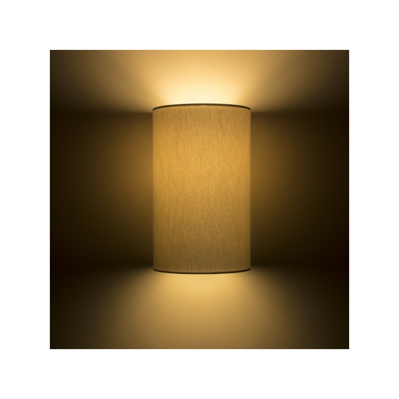 RENDL RON W 15/25 nástenná  Chintz svetlo sivá/biele PVC 230V E27 28W R11557