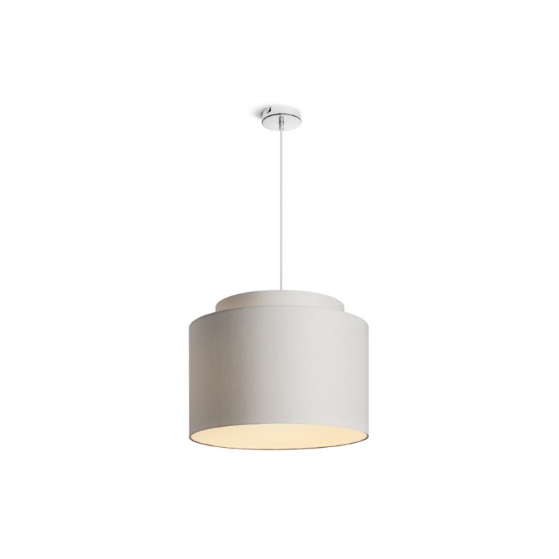 RENDL DOUBLE 40/30 tienidlo  Chintz svetlo sivá/biele PVC  max. 23W R11553