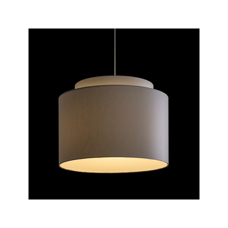 RENDL DOUBLE 40/30 tienidlo  Chintz svetlo sivá/biele PVC  max. 23W R11553