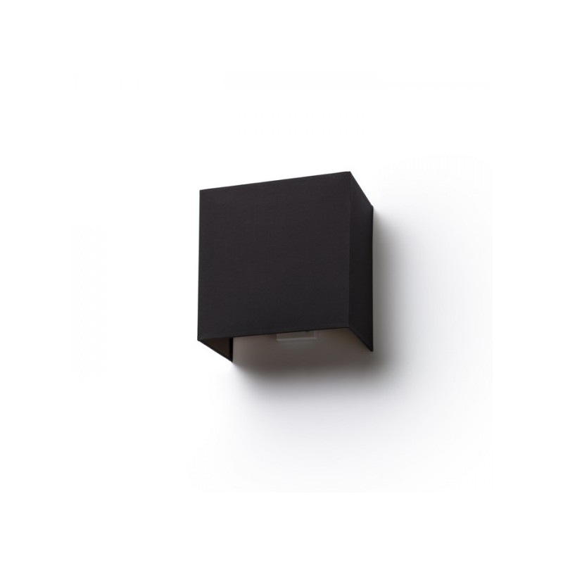 RENDL LOPE W 25/14 nástenná  Pollycotton čierna/medená fólia 230V E27 28W R11377