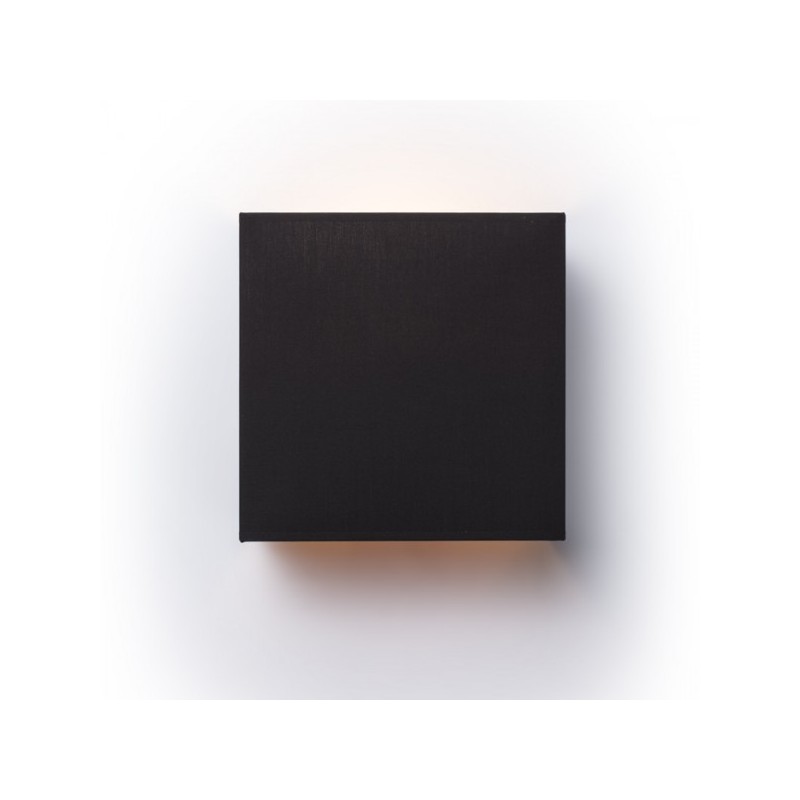 RENDL LOPE W 25/14 nástenná  Pollycotton čierna/medená fólia 230V E27 28W R11377