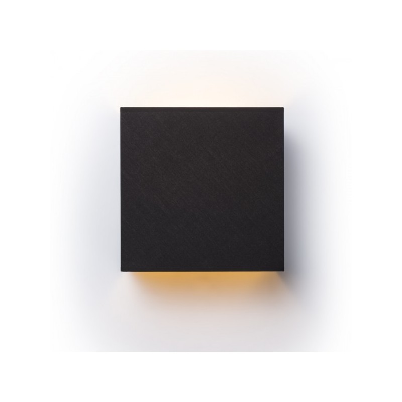 RENDL LOPE W 25/14 nástenná  Pollycotton čierna/zlatá fólia 230V E27 28W R11365