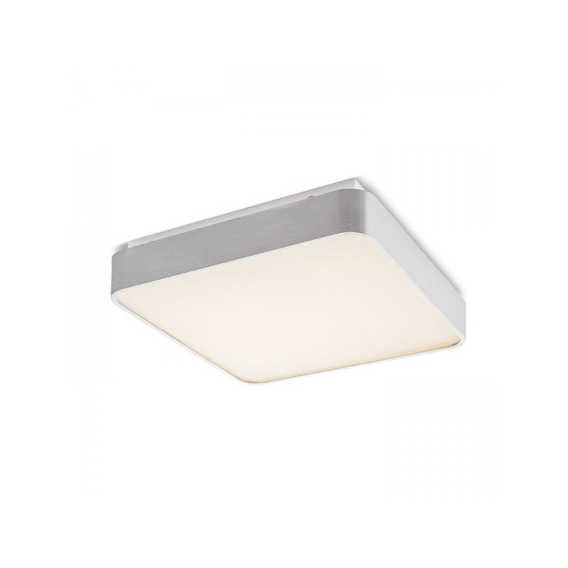 RENDL MENSA SQ 40 stropná  česaný hliník 230V LED 36W  3000K R11290