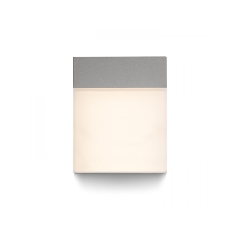 RENDL VERIA nástenná striebornosivá  230V LED 6W 116° IP54  3000K R11169