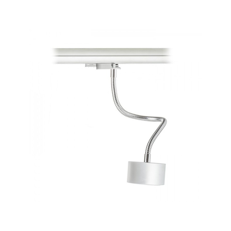 RENDL PIXIE na husom krku pre trojokruh. lištu striebornosivá chróm 230V LED GX53 7W R10641