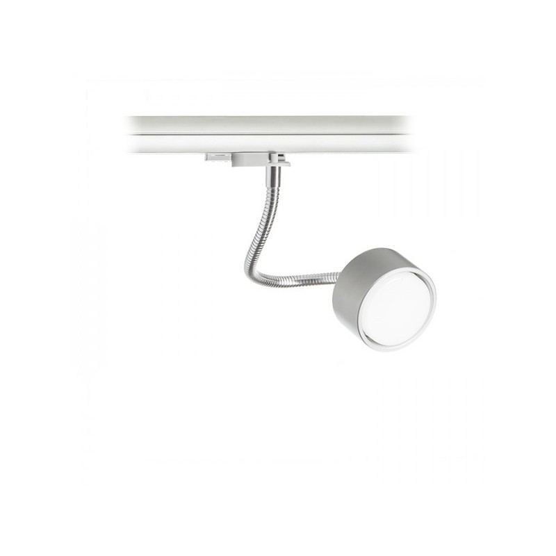 RENDL PIXIE na husom krku pre trojokruh. lištu striebornosivá chróm 230V LED GX53 7W R10641