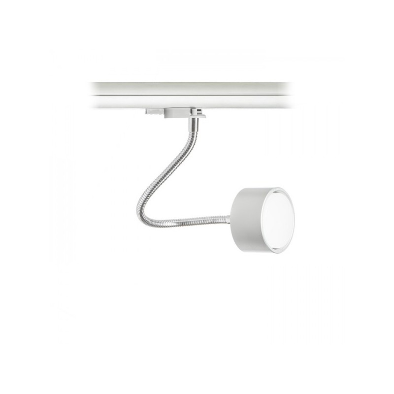 RENDL PIXIE na husom krku pre trojokruh. lištu striebornosivá chróm 230V LED GX53 7W R10641