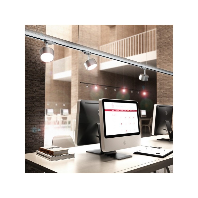 RENDL PIXIE pre trojokruh. lištu striebornosivá chróm 230V LED GX53 7W R10640