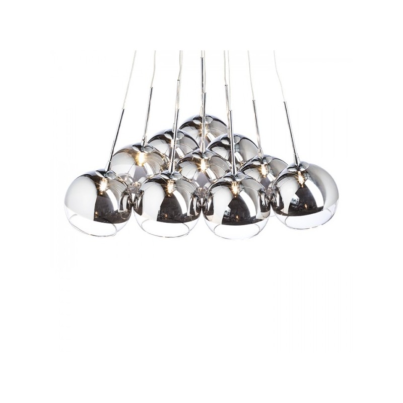 RENDL ASTRAL závesná chrómové sklo/číre sklo 230V/12V G4 10x20W R10513