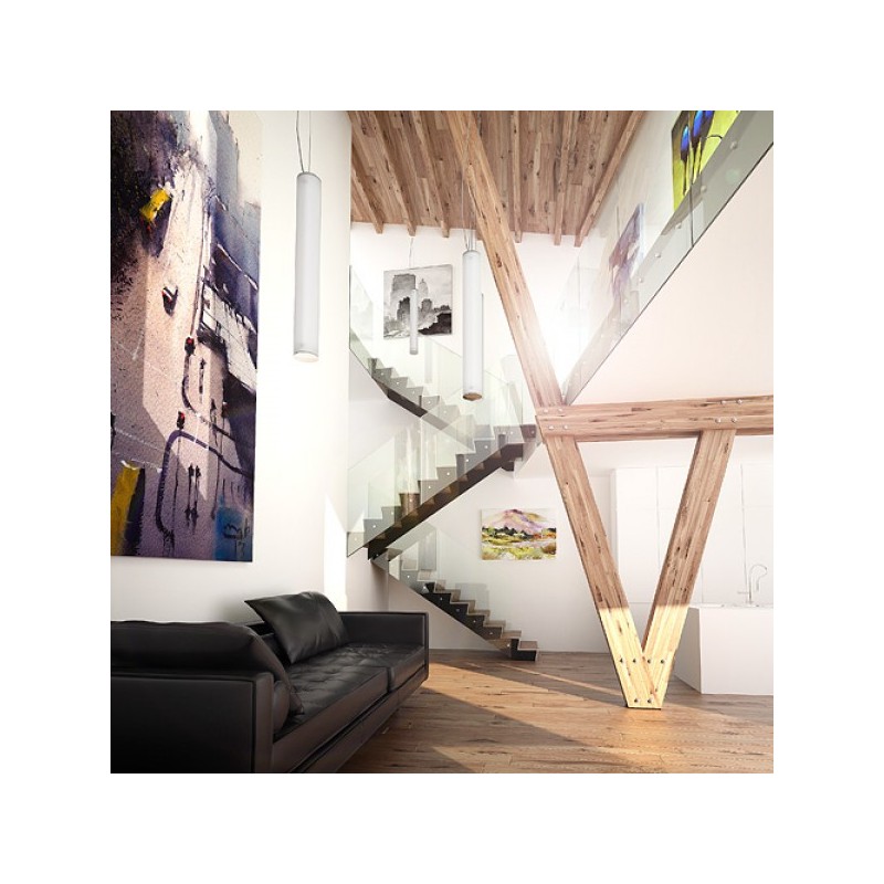 RENDL TOMBA závesná  opálové sklo/chróm 230V G5 3x21W R10501