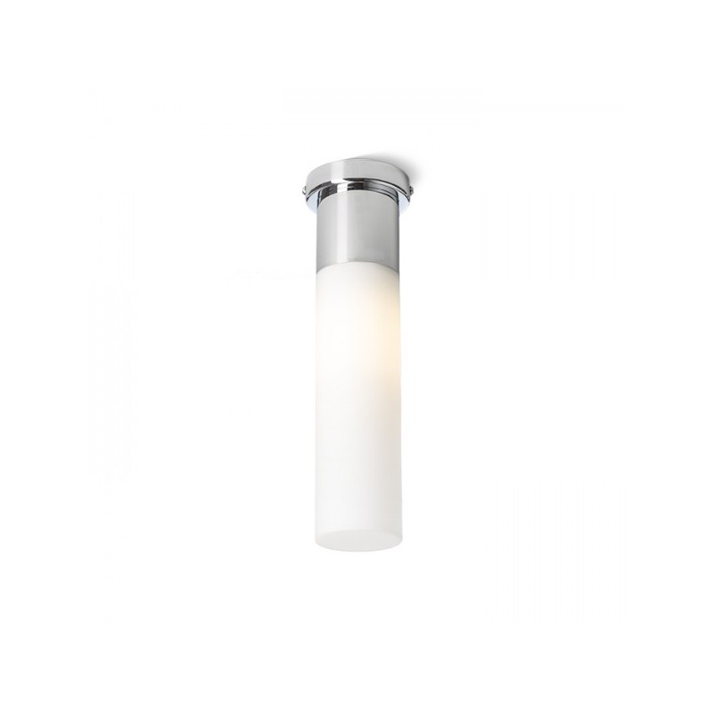 RENDL EIGHT stropné  opálové sklo/chróm 230V E27 28W IP44 R10492