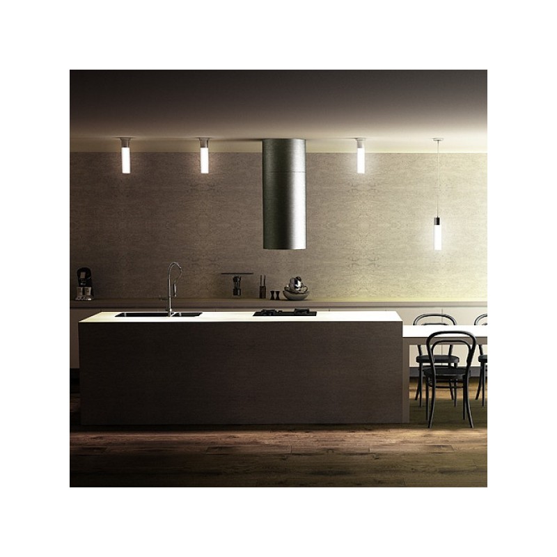 RENDL EIGHT stropné  opálové sklo/chróm 230V E27 28W IP44 R10492