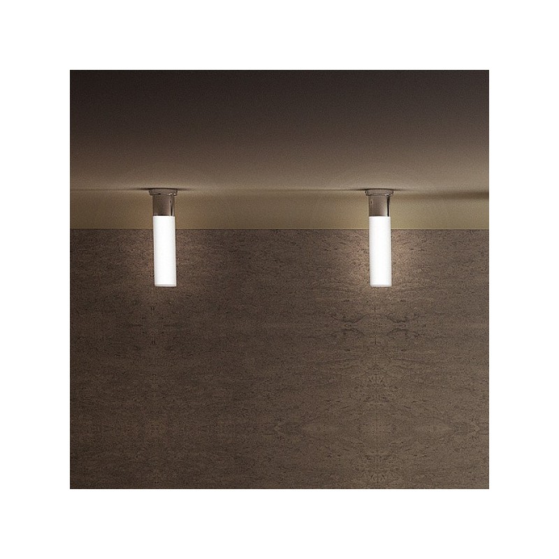 RENDL EIGHT stropné  opálové sklo/chróm 230V E27 28W IP44 R10492