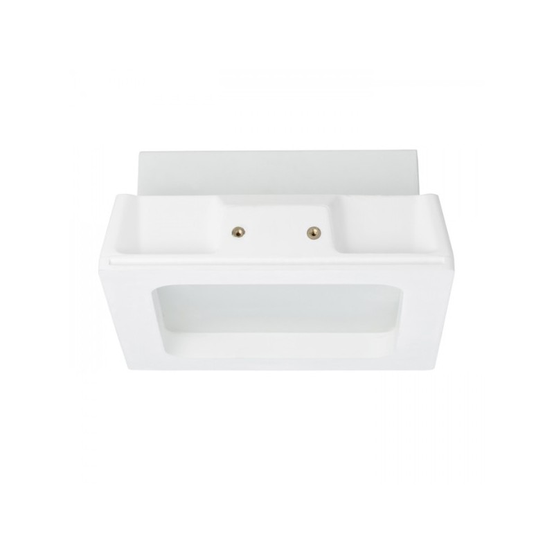 RENDL MIA SQ zápustné svietidlo sadrová/satinované sklo 230V E27 2x18W R10443