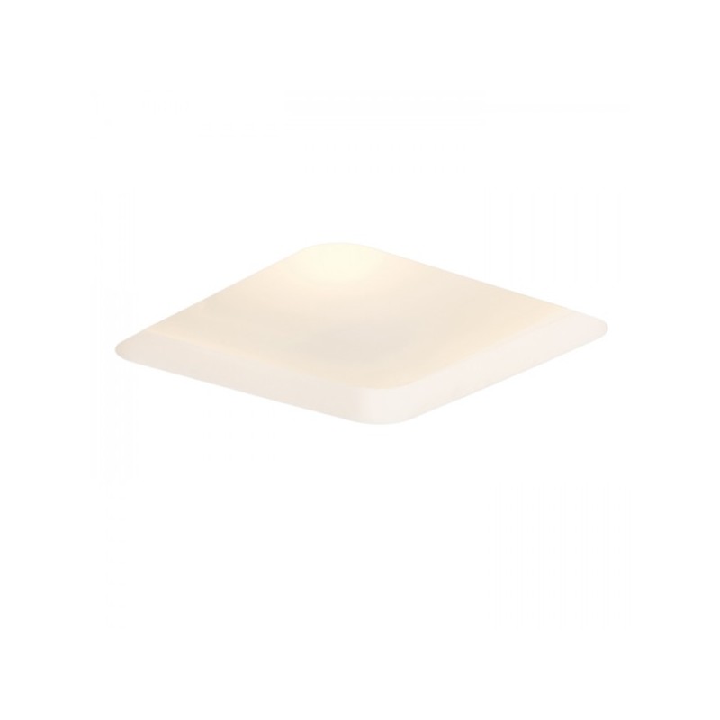 RENDL MIA SQ zápustné svietidlo sadrová/satinované sklo 230V E27 2x18W R10443