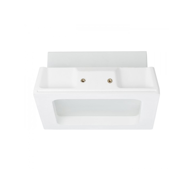 RENDL MIA SQ zápustné svietidlo sadrová/satinované sklo 230V E27 2x18W R10443