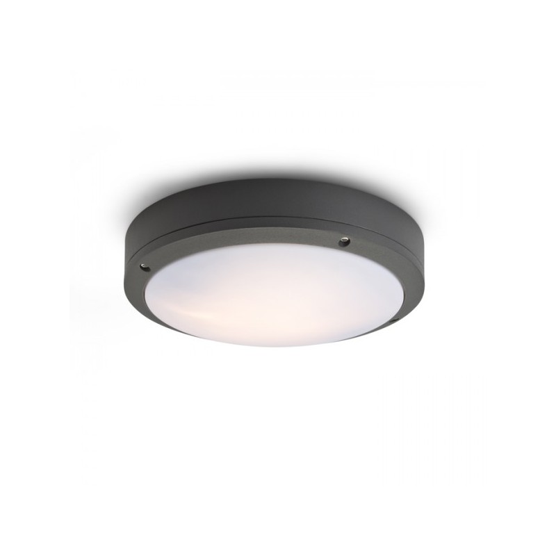 RENDL SONNY stropný antracitová  230V E27 2x18W IP54 R10382