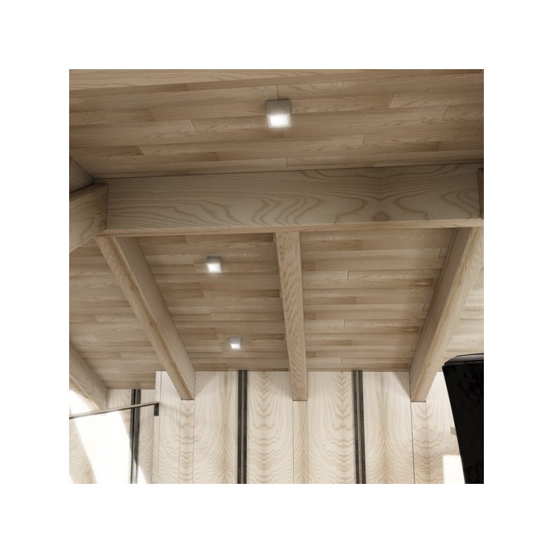 RENDL DEZA štvorcová  hliník/satinované sklo 230V G9 25W IP54 R10166