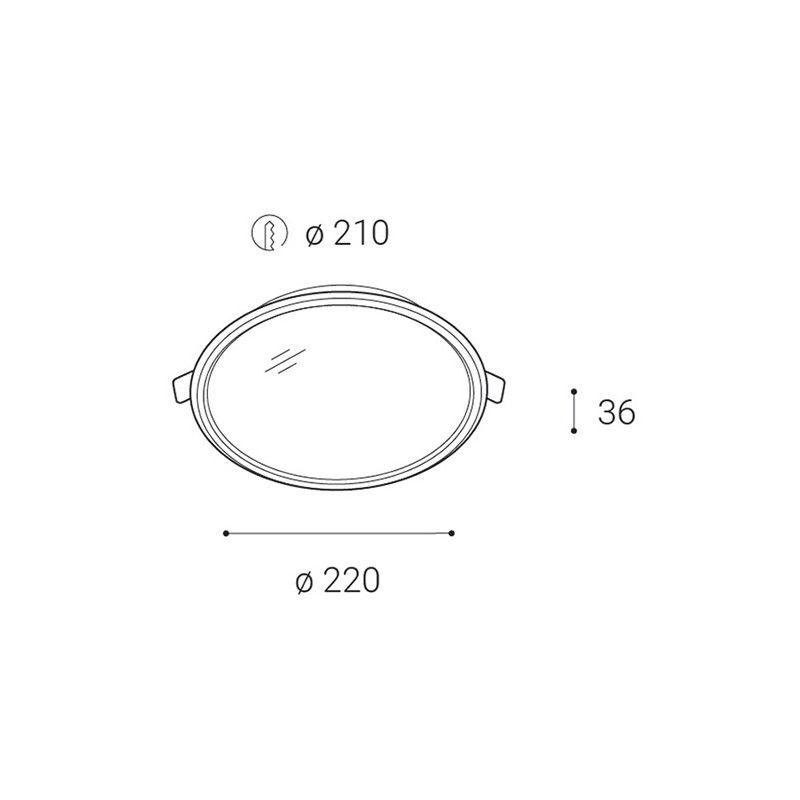 LED2 EASY-R, L 18W 3000K 2190431